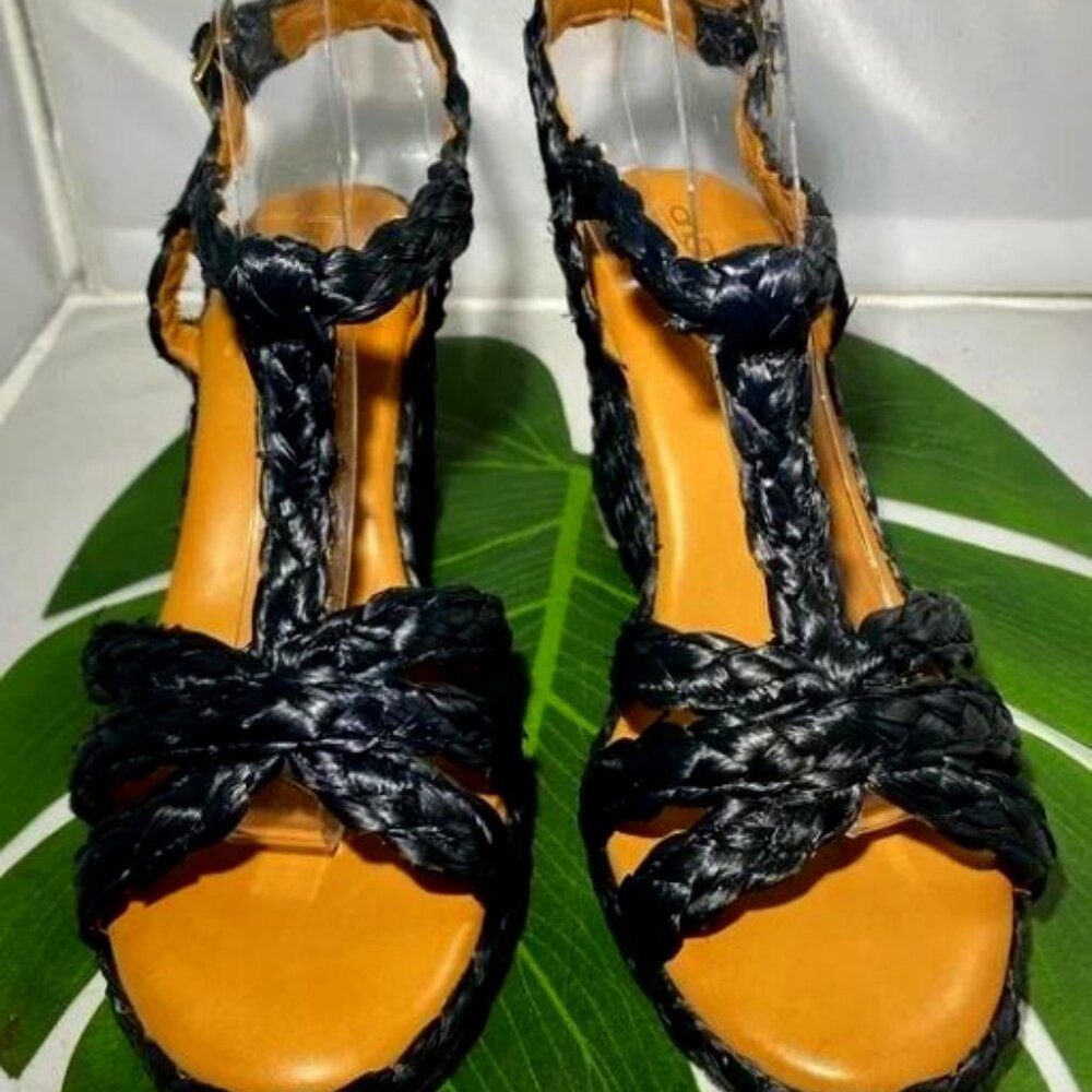 NWOB Andre Assous Womens Madina Espadrille Wedge Sandals Sz 8.5 MSRP $279